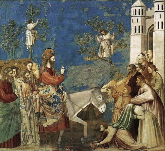 GIOTTO di Bondone Entry into Jerusalem Norge oil painting art